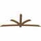 Ekena Millwork Davenport Timber Gable Bracket, Western Red Cedar, 108"W x 45"H x 1 1/2"D x 5 1/2"F, 10/12 Pitch GBW108X45X0206DAV00SWR - alternate 2